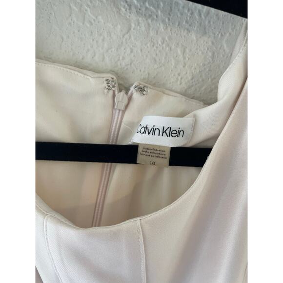 Calvin Klein Fit and Flare Pink Floral Dress Women's size 10 - Picture 3 of 5